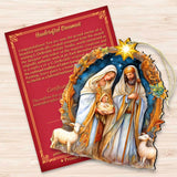 Nostalgic Nativity Scene Wooden Ornaments by G. DeBrekht Nativity Holiday Decor - 8611074