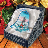 Winter Bunny Bell Glass Ornament by G. DeBrekht - Christmas Decor - 73182