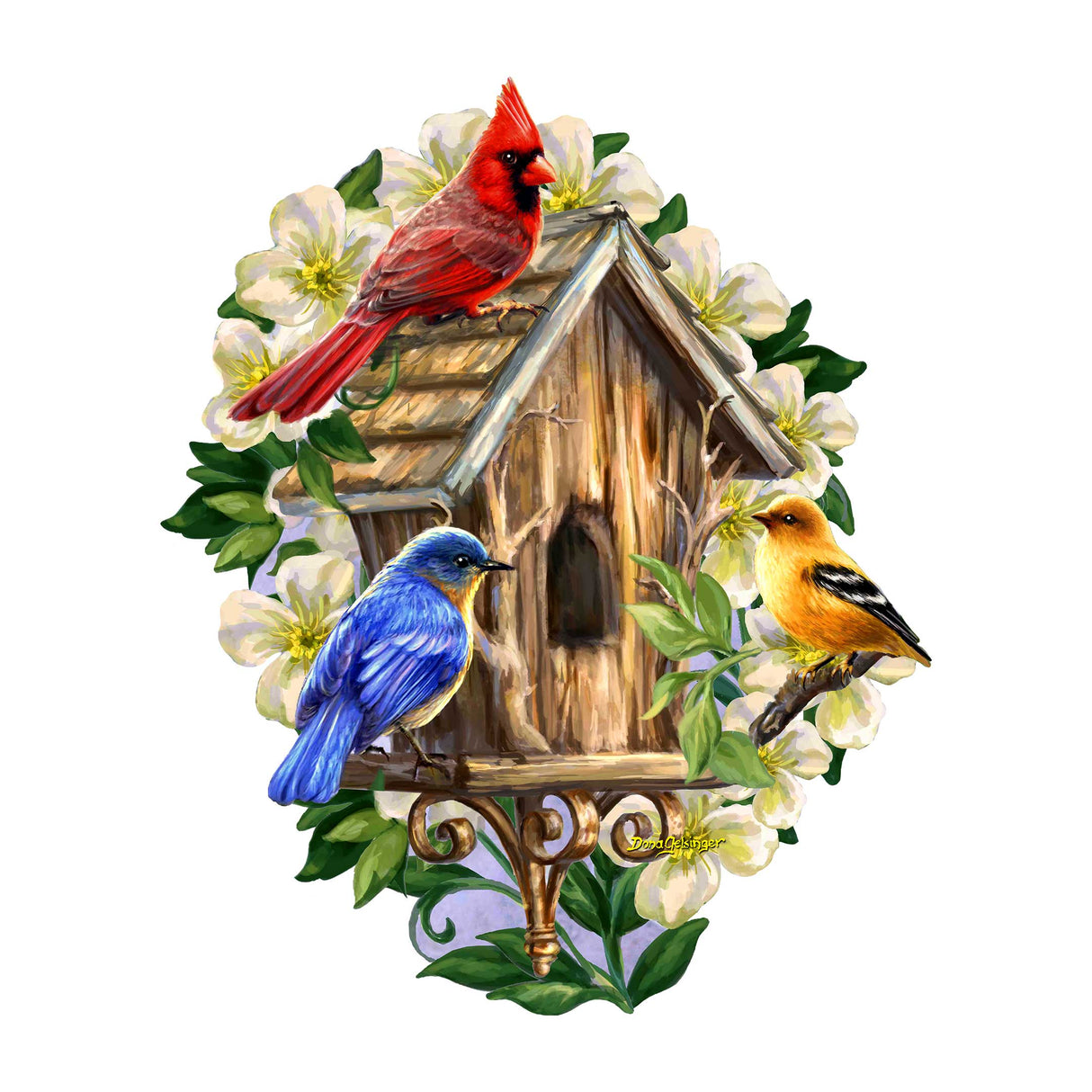 Decoración navideña para puertas con el despertar de la primavera de D. Gelsinger - Decoración de primavera para Pascua - 8652815H-DG