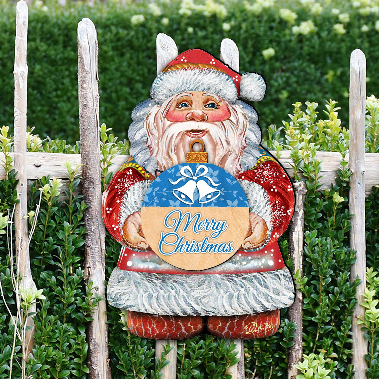Merry Christmas Door Decor by G. DeBrekht - Christmas Santa Snowman Decor - 8117810H-MC