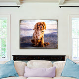 Arte de pared de madera con diseño de perro pequeño Alodie de Nature Wonders - Decoración para perros y gatos - 95345B