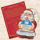 Merry Christmas Wooden Ornaments by G. DeBrekht - Christmas Santa Snowman Decor - 8117810-MC