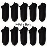 1/5/10 paires de chaussettes basses pour homme, respirantes et confortables, pour le printemps et l'été