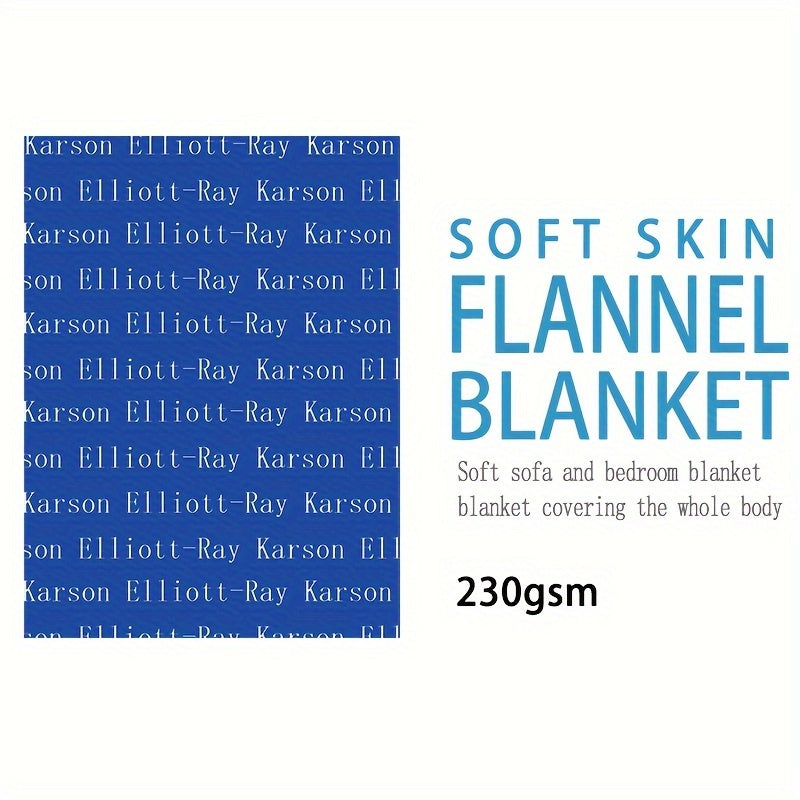 1pc Custom Blanket - Soft Flannel Sofa Blanket with Exclusive Personalized Gift for Son or Daughter, Blanket Name, Unique and Thoughtful Present for Loved Ones