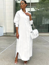 Long-sleeved Casual Shirts And Dresses With Multiple Wear Methods. - Lootquake