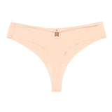 Panties Set Women Seamless Panties Sexy Low-Waist G-String Thong Ice Silk Underwear Hollow Out T-Back Solid Bandage Female Lingerie - Lootquake