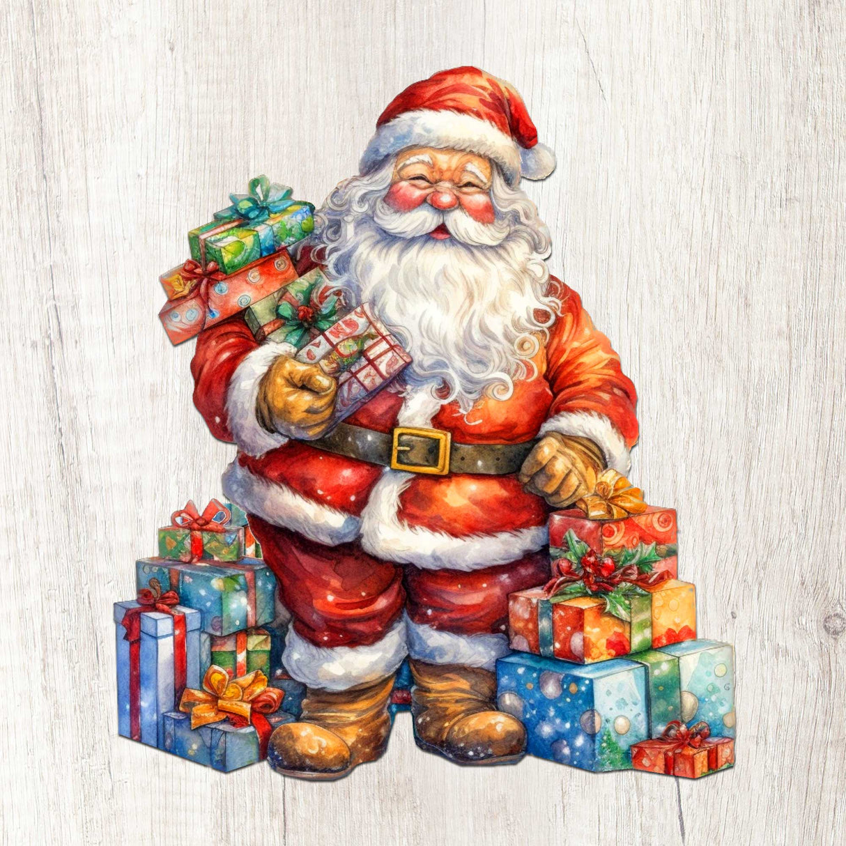 Regalos conmovedores para todos: Juego de 3 decoraciones para jardín al aire libre de G. Debrekht - Decoración navideña de Papá Noel y muñeco de nieve - 8120130MS3