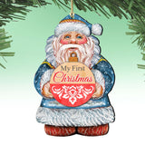 My First Christmas Wooden Ornaments by G. DeBrekht - Christmas Santa Snowman Decor - 8117810-MFC