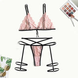 Sexy Lingerie Lace Hollow Sexy Lingerie Leg Straps Set - Lootquake