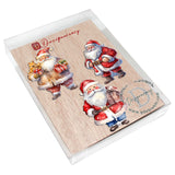 Adornos decorativos de madera de Papá Noel de 3 de G. Debrekht - Decoración navideña - 8091009-S3