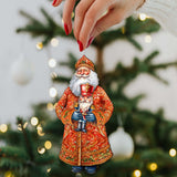 Santa's Holiday Nutcracker Wooden Ornaments by G. Debrekht - Christmas Santa Snowman Decor - 8691401