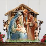 Born Under Bright Star Nativity Holiday Door Decor by G. Debrekht - Nativity Holiday Decor - 8611082H