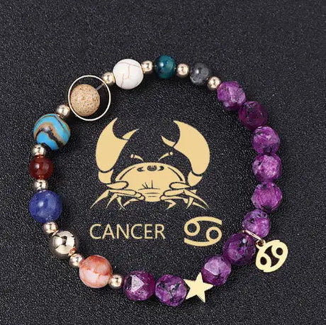 Natural Stone Hemp Stone Cut Surface Eight Planets Personalized Fashionable All-match - Lootquake