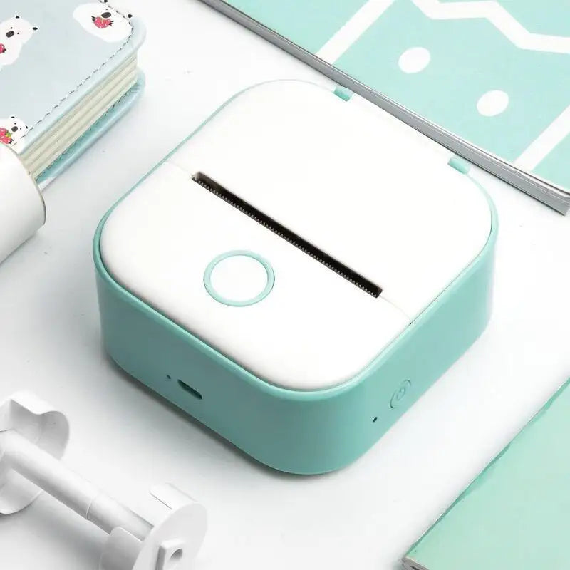 Portable Mini Printer for Students and Hobbyists, Bluetooth Thermal Label Printer - Lootquake