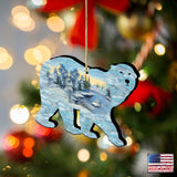 Adornos navideños de madera con forma de oso polar de G. DeBrekht - Decoración navideña con temática de vida silvestre - 8198225