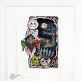 Night of the Pumpkins Holiday Door Decor by Jamie Mills-Price - Halloween Decor - 8611078H-MP