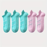 5 pares de calcetines deportivos profesionales para hombre, de verano, de malla fina, transpirables, absorbentes del sudor, antiolor, con protección para el talón y las orejas.