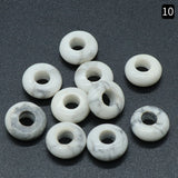 Large Hole Crystal Agate Jade Abacus Beads