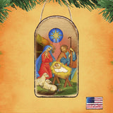 Nativity of Birth Religious Orthodox Sacred Icon Ornament - Inspirational Icon Decor - 87019