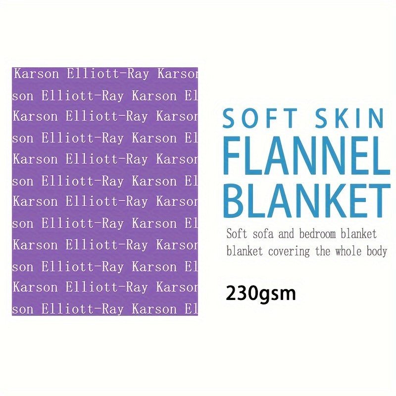 1pc Custom Blanket - Soft Flannel Sofa Blanket with Exclusive Personalized Gift for Son or Daughter, Blanket Name, Unique and Thoughtful Present for Loved Ones