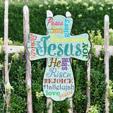 Jesus Cross Easter Door Decor by G. DeBrekht - Easter Spring Decor - 8198715H