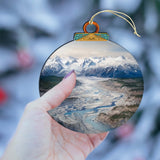 Adornos de madera "Sinfonía de la naturaleza de Alaska" de G.Debrekht - Decoración navideña con temática de vida silvestre - 870057