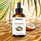 60ML Coconut Essential Oil, Coconut Fragrance Body Oil, 2FL.OZ For Humidifier, Diffuser, Scented Candle, Body Massage Hair Moisturizing, Holiday Gift Recommendations