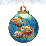 Beach Themed Ornaments - Rainbow Fish Wooden Ornaments by G.Debrekht Coastal Holiday Decor - 8688178