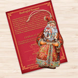 Santa's Nostalgic Rocking Horse Wooden Ornaments by G. Debrekht - Christmas Santa Snowman Decor - 8691414