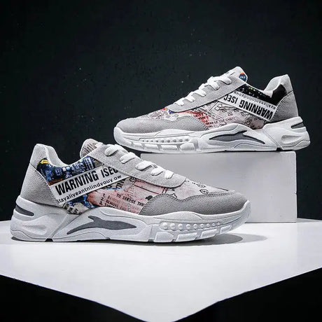 Dad Shoes, Casual Sports Shoes, Graffiti Sneakers - Lootquake