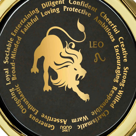 Leo Necklaces for Lovers of the Zodiac 24k Gold Inscribed - Lootquake
