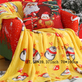 1 manta navideña de felpa, suave y cómoda, ideal para sofá, oficina, cama, camping, viajes, regalo de Navidad.