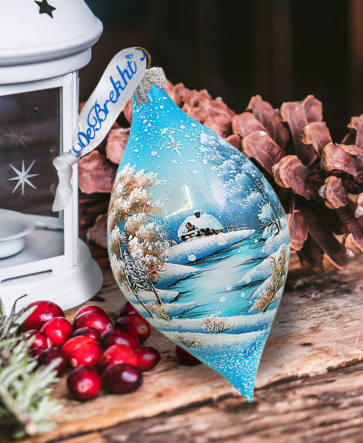 Wonderland Drop Glass Ornament by G. DeBrekht - Christmas Décor - 74170