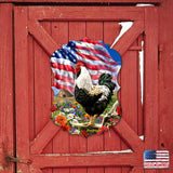 Morning in America Holiday Door Decor by D. Gelsinger - American Christmas Decor - 8467104H-DG