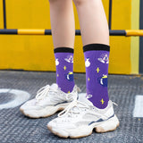 1 par de calcetines de bruja para mujer, cómodos y a la moda, regalos de bruja para Halloween, regalos de cumpleaños para hermana y esposa.
