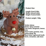 Christmas Reindeer Scented Candle - White Paraffin/Soy Wax, Perfect for Holiday Decor & Gifts