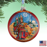 The Journey of the Three Kings Glass Ornament Limited Edition by G. DeBrekht - Nativity Holiday Decor - 73906