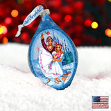 Nutcracker Dance Drop Glass Ornament by G. DeBrekht - Christmas Decor - 757-023