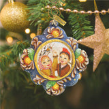 Feeding a Bird Sculpted Hand-Painted Christmas Ornament by G. DeBrekht - 6102552