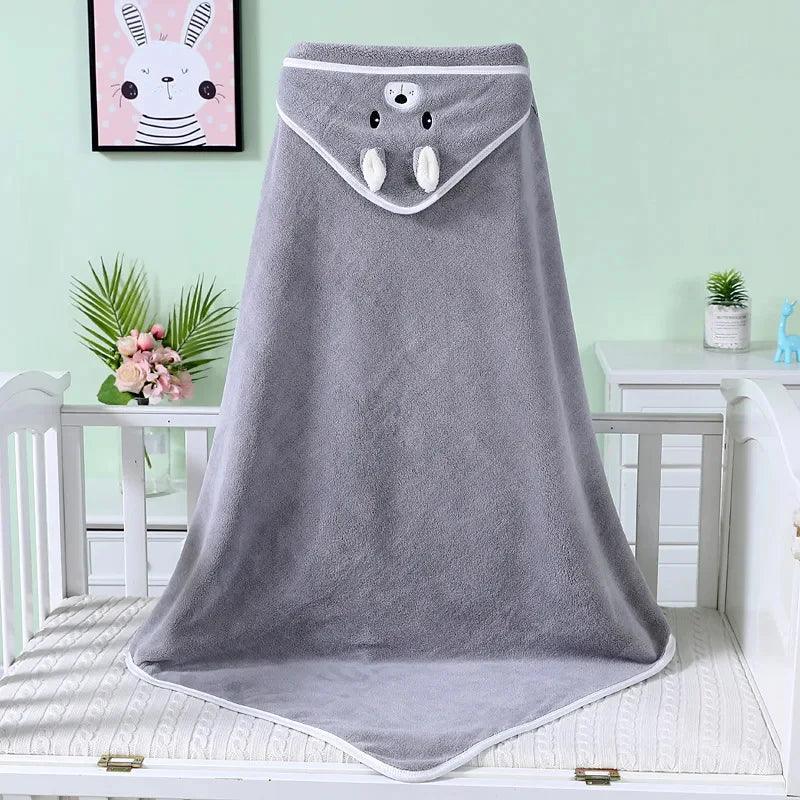 Baby Hooded Bath Towels Cartoon Animal Newborn Soft Towel Blanket Toddler Bathrobe Warm Sleeping Swaddle Wrap for Boys Girls