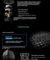 G413 Gaming Electronic Sports Mechanical Keyboard Desktop Backlight 104 Key Metal Panel - Lootquake