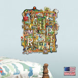 Arte mural con letras del alfabeto de Laura Seeley - Decoración infantil Love Family - 8513007-LS