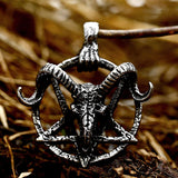 Baphomet Goat Head Stainless Steel Satan Pendant