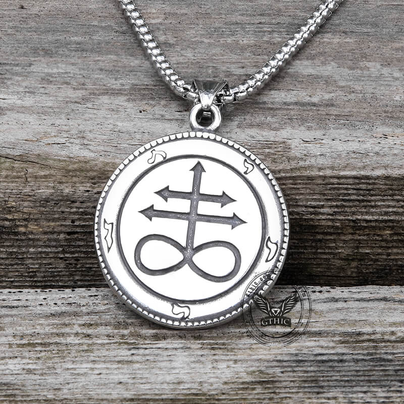 Colgante satánico de acero inoxidable de cabra Baphomet