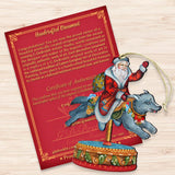 Carousel Wolf Christmas Wooden Ornaments by G. DeBrekht - Carousel Holiday Decor - 8114049