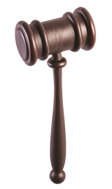 Plastic Judge's Gavel Costume Prop Accessory