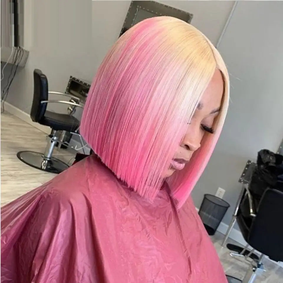 Gradient Front Lace Semi-machine-made High-quality Human Hair - Lootquake