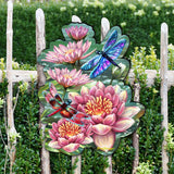 Dragonflies and Water Lilies Wildlife Wall Decor - D. Gelsinger - Wildlife Holiday Decor - 8461065H-DG