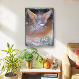 Ángel de nieve de fantasía, arte mural de madera de Josephine Wall - Decoración de fantasía - 852151-JW