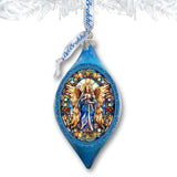 Adorno de cristal con forma de ángel del mar de G. Debrekht - Decoración navideña - 757-044